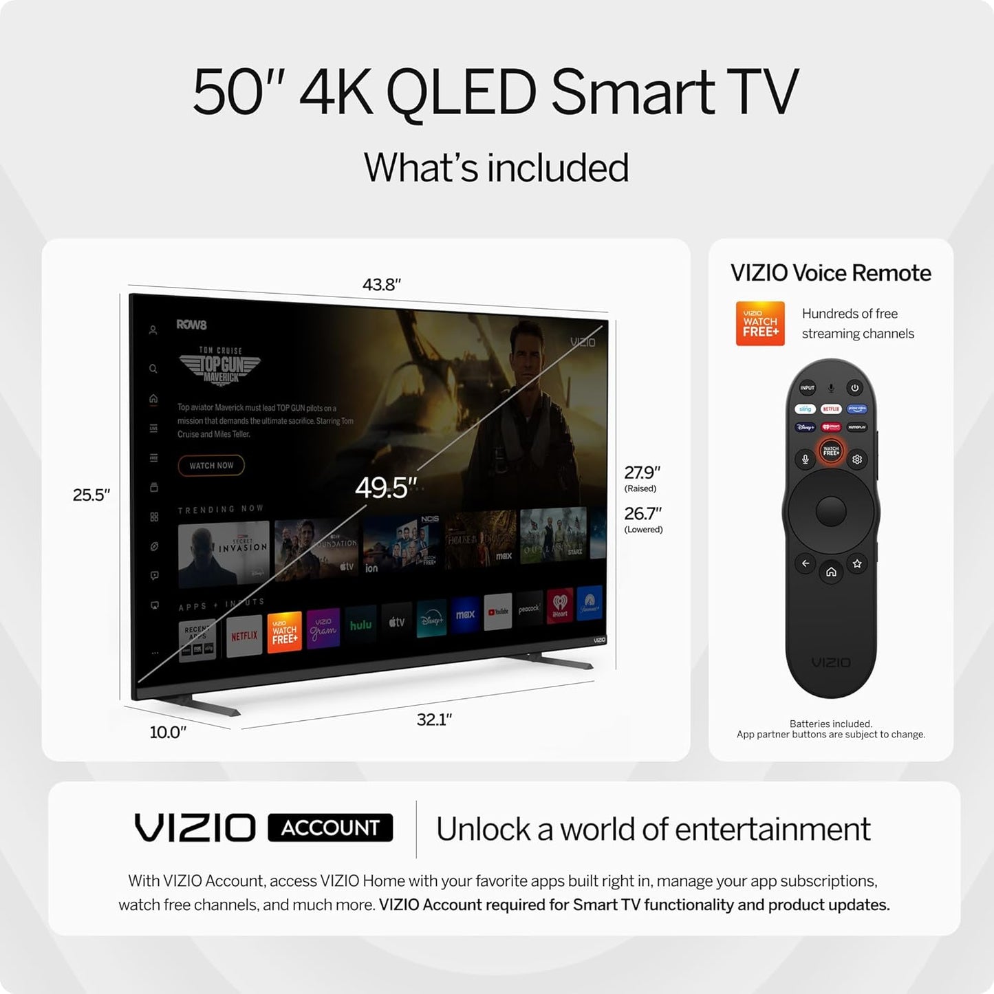 🔥Last day for factory clearance! ✨Only $ 39.99📺VIZIO 75” 4K Smart TV
