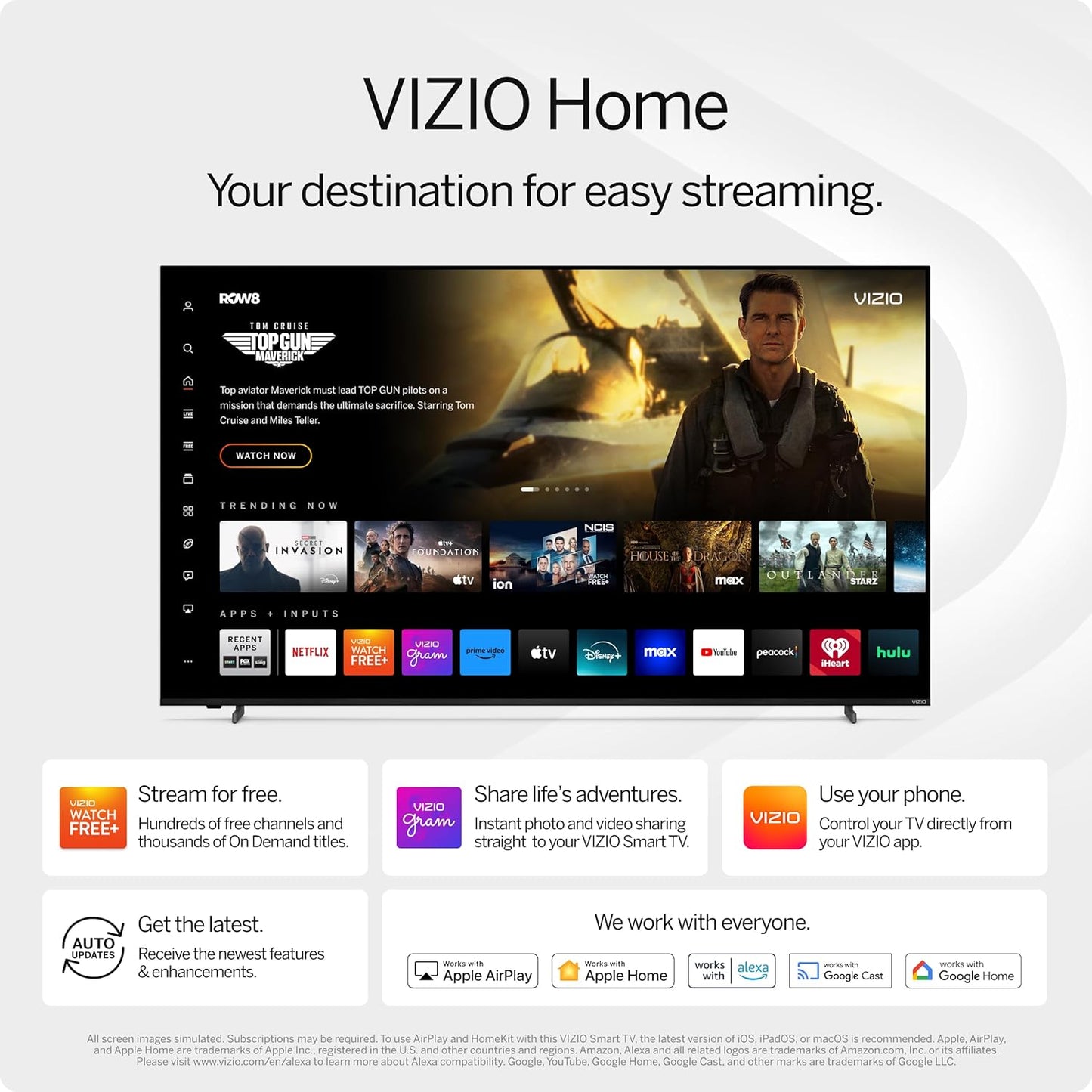 🔥Last day for factory clearance! ✨Only $ 39.99📺VIZIO 75” 4K Smart TV