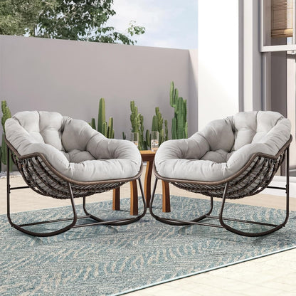 Your Cocoon of Comfort: The Deep-Cushioned Magic of a Rocking Papasan Chair