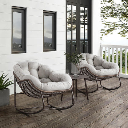 Your Cocoon of Comfort: The Deep-Cushioned Magic of a Rocking Papasan Chair