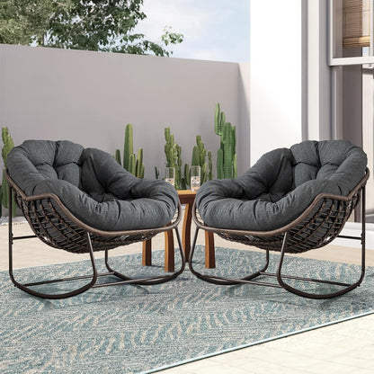 Your Cocoon of Comfort: The Deep-Cushioned Magic of a Rocking Papasan Chair