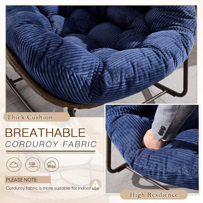 Your Cocoon of Comfort: The Deep-Cushioned Magic of a Rocking Papasan Chair