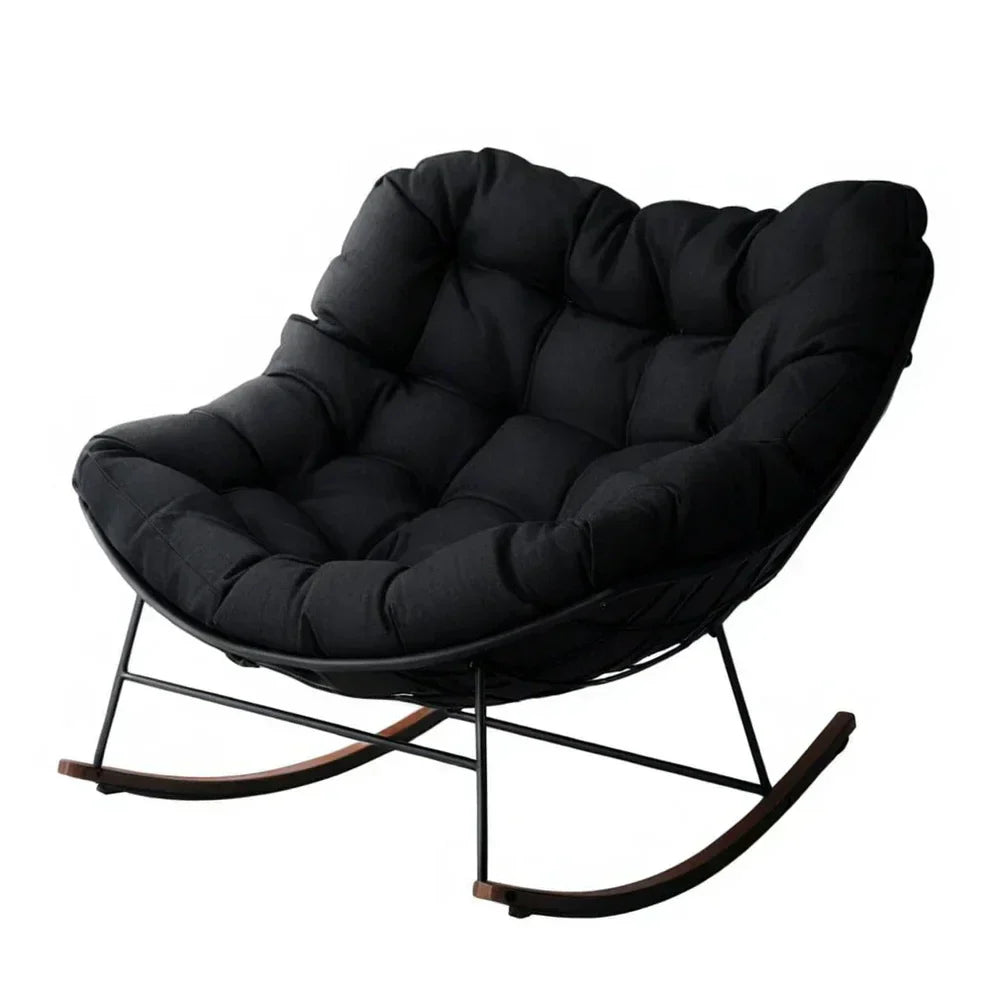 Your Cocoon of Comfort: The Deep-Cushioned Magic of a Rocking Papasan Chair