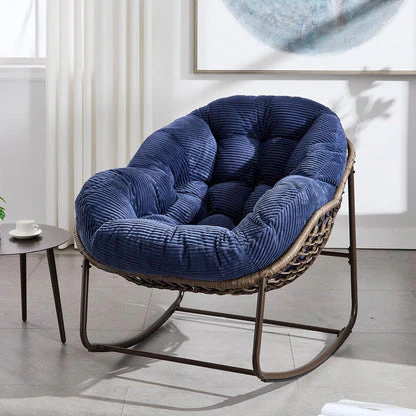 Your Cocoon of Comfort: The Deep-Cushioned Magic of a Rocking Papasan Chair