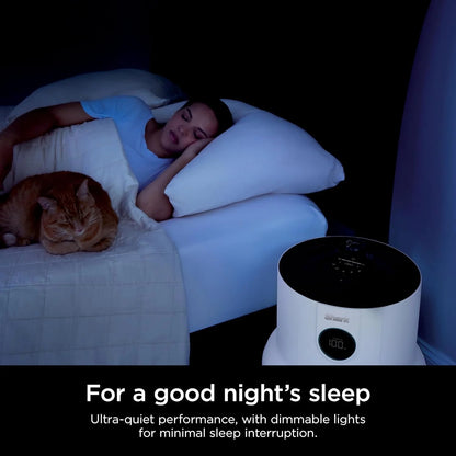 Home purifier with NeverChange HEPA air filter for multi-room powerful purification, filters smoke and captures 99.98% of particles and dust